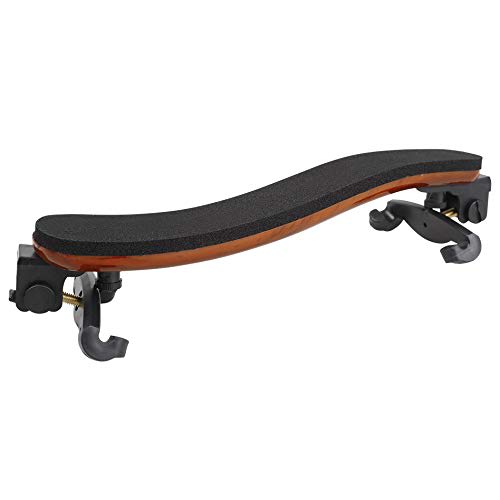 Adjivecct Professional 1/4 1/2 Full Size Adjustable Maple Wood Violin Shoulder Rest, Violin Parts Accessories