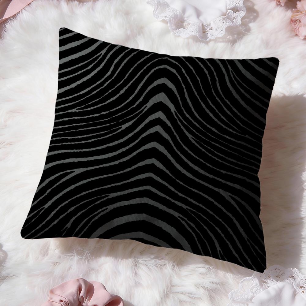 Zebra Stripes Cushion Cover Premium Comfort Reversible Pillow Cove Two in One Design for Any Room Car Interior