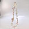 Flower Flower Bead Phone Strap Glass Korean Y2k Phone Strap Chain Knot Cellphone Lanyard  Bracelet