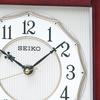 Seiko Часы настольные часы радио аналоговые вращающиеся декоративные деревянные рамки коричневого дерева BY242B SEIKO