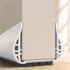PVC Door Sealing Strip with Brush Windproof Dustproof Insectproof Thickened Silent Door Draft Stopper Bottom Weather Stripping