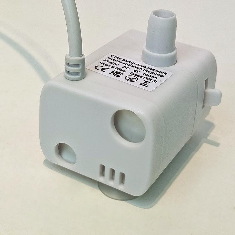 Фонтанчик для воды для питомцев с защитой от сухого хода и подсветкой - Насос постоянного тока 5В 1А для кошек