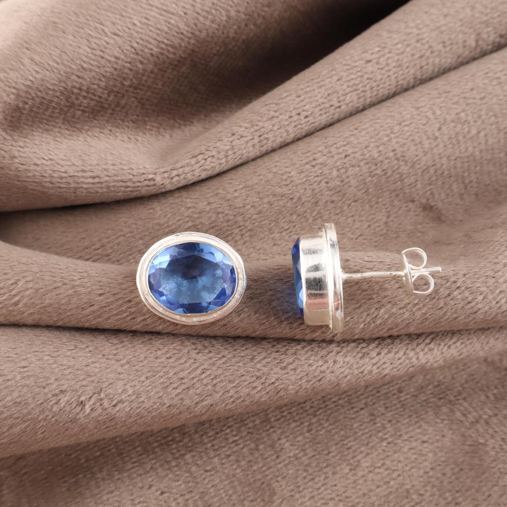 Tanzanite Handmade Gemstone Earrings, 925 Solid Sterling Silver Earrings Dainty Jewelry, Earrings For Engagement Gift