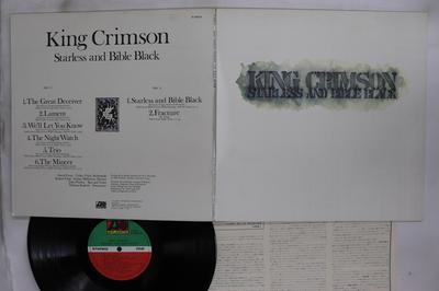 Виниловая пластинка KING CRIMSON Starless Bible Black P10341A ATLANTIC 1977 Япония Рок Б/у