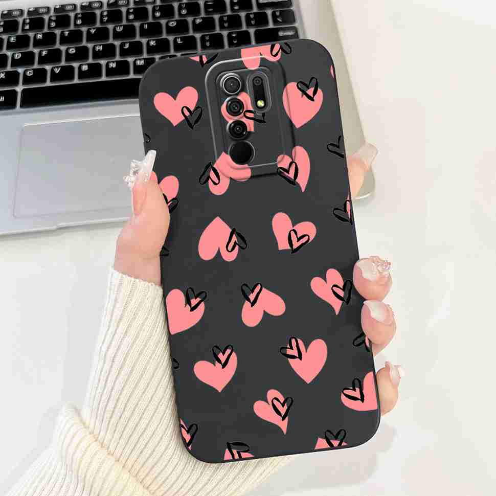 For Xiaomi Redmi 9 Case Cute Cartoon Rabbit Cat Soft Silicone Cover For Redmi 9 M2004J19AG M2004J19G Bumper Phone Case Funda