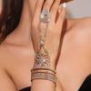 Townka Rhinestone Bracelet: Elegant Multilayer Design for Women, Perfect for Latin, Ballroom, or Belly Dance.