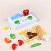 1 комплект, детские игрушки Монтессори для резки фруктов для девочек и мальчиков, тренировка мелкой моторики, игровой дом, кухонные и игрушки для резки овощей