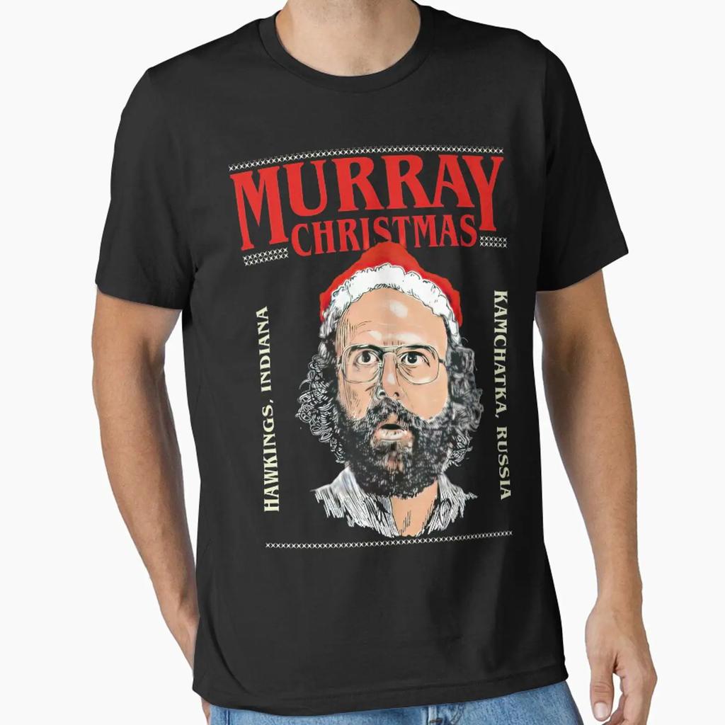 Stranger Christmas Essential T Shirt Vintage Unisex Stretched Top For Everyday Wear Streetwear Casual Fashion Graphic