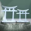 Ворота Тории Японский Аквариум Декор Миниатюрный Орнамент Сад Храм Синтоистский Пейзаж Песчаник Микро Декор Моделирование