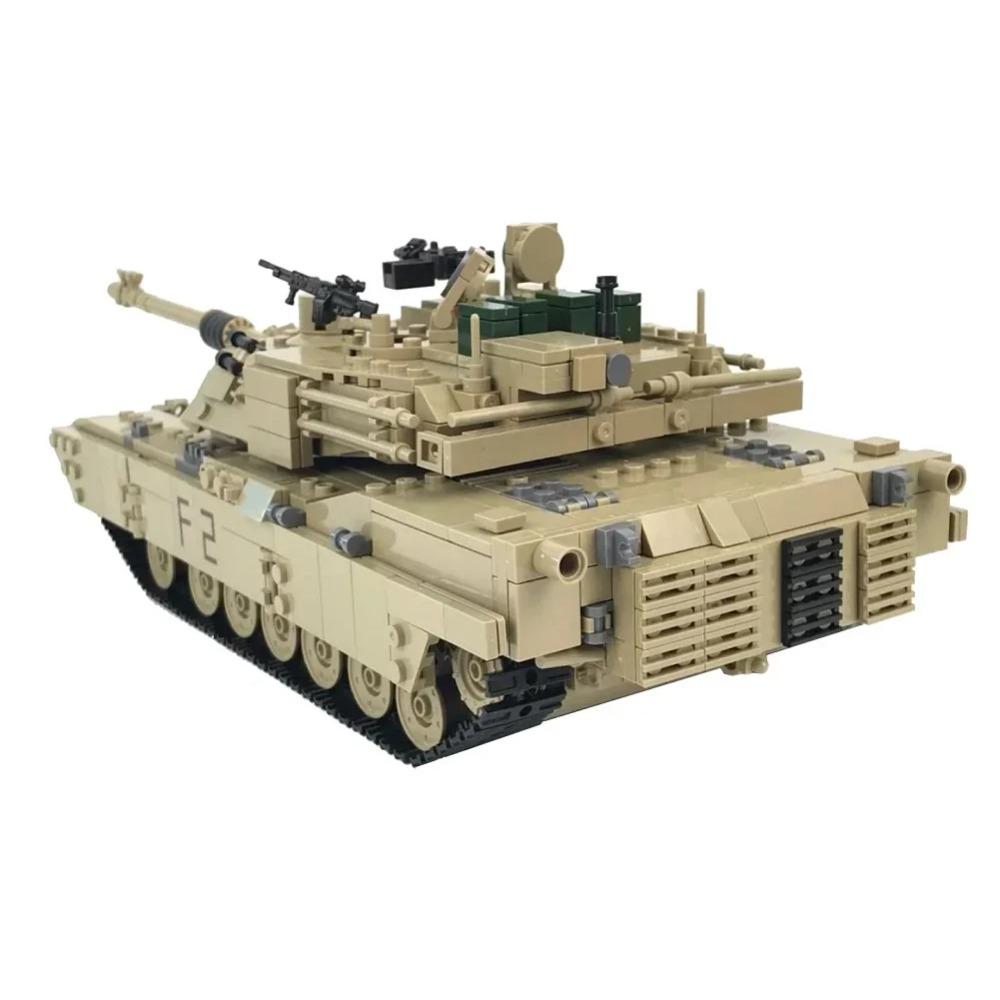Трансформируемая трасса 2-в-1 Hummer 1/28 M1A2 ABRAMS Танк Модель Военный Армейский Мировая Война Строительные Блоки Кирпичики Детские Игрушки