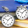 New Pocket Watch Keychain Remote Control Clock With Battery Student Doctor Medical Vintage Watch Key Ring Chain Gift