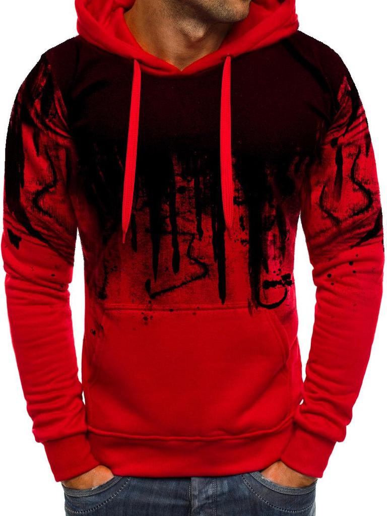 2020 Men's Ink-Splashed Camouflage Sweatshirt Hoodie