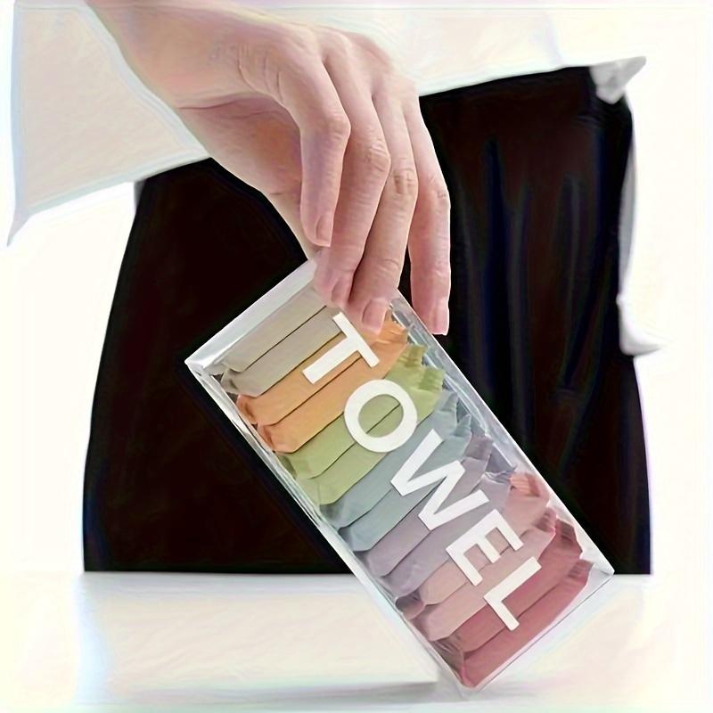 Portable Compressed Disposable Towels, Thickened Compressed Disposable Face Towels for Travel and Home Use