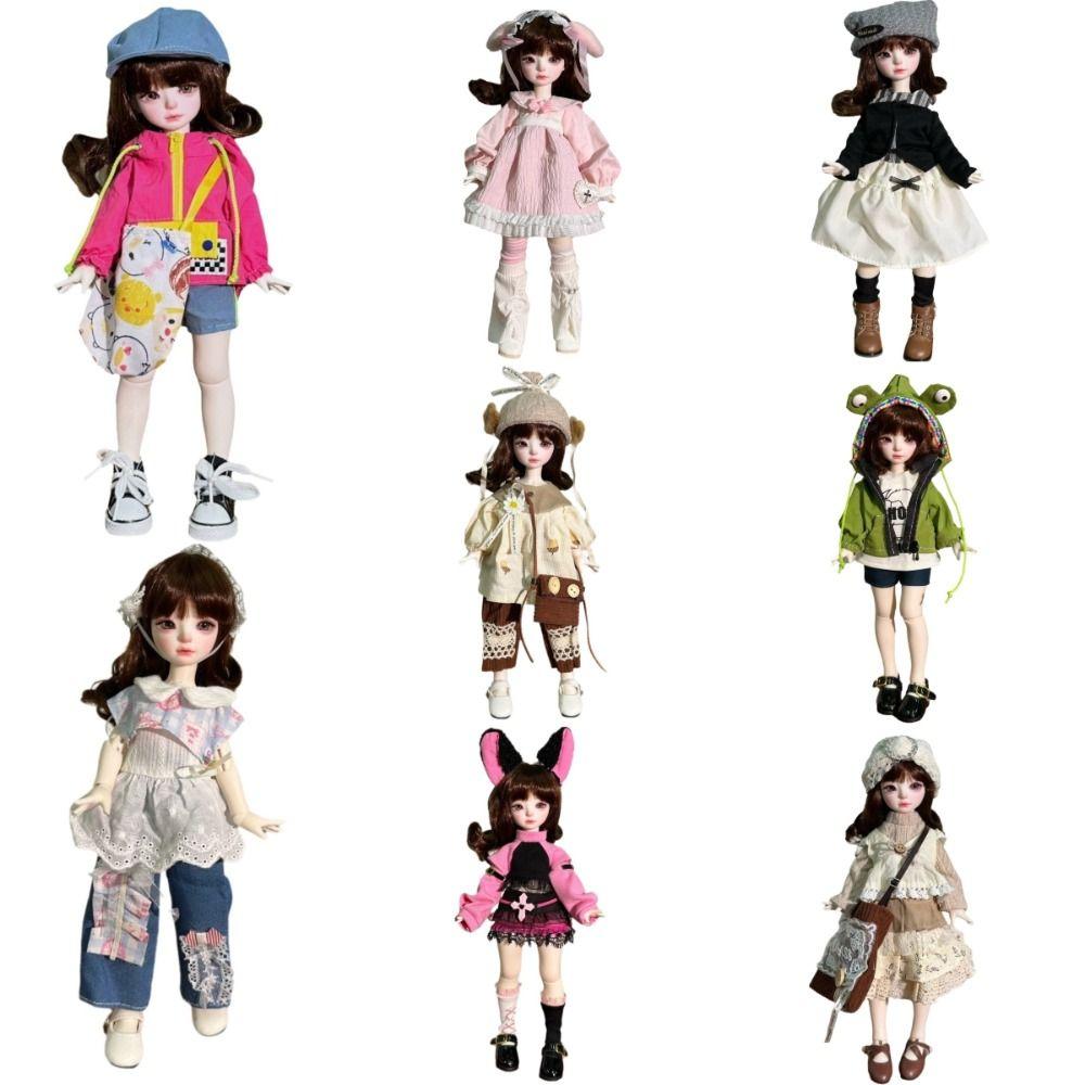 11.8 Inch BJD Doll 6 Points Joint Multi-joint Doll Cute Clothes Handmade Doll Clothes DIY Projects