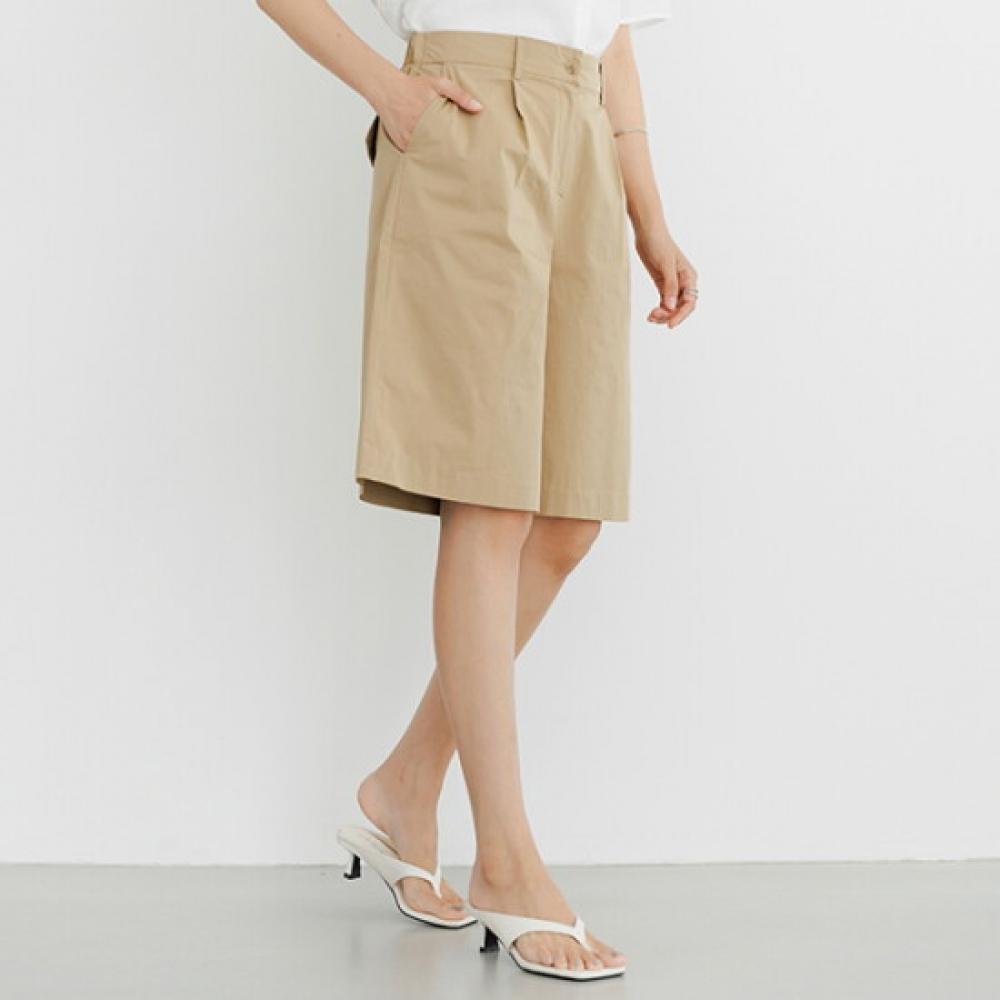 Dedra Hope Pintuck Half Pants 88 Size Ptf3149