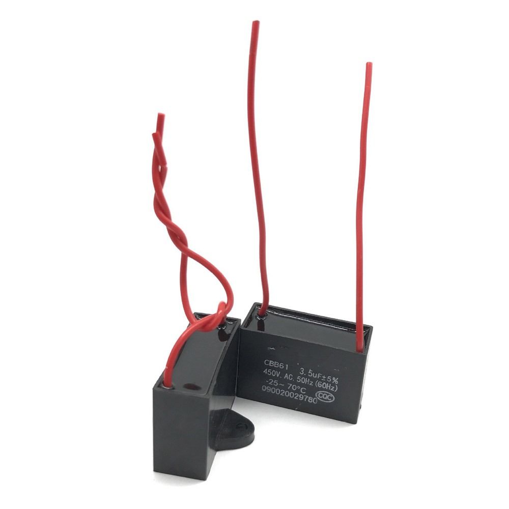 1/1.2/1.5/2/2.5/3/3.5/4/5/6UF Capacitor CBB61 Fan Capacitor Durable Start Capacitor