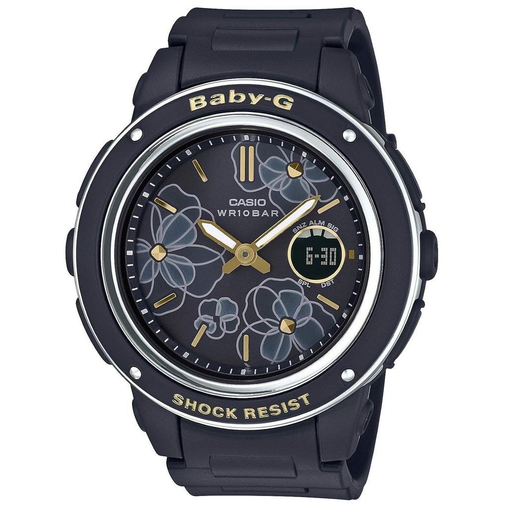 Casio Wristwatch Baby-G Floral Dial Series BGA-150FL-1AJF Ladies Black