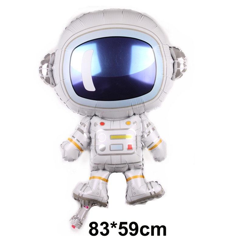 CUCU Rocket Astros Balloon Birthday Astronaut Spaceship Foil Balloons Cartoon Sci-Fi Space Anime Theme