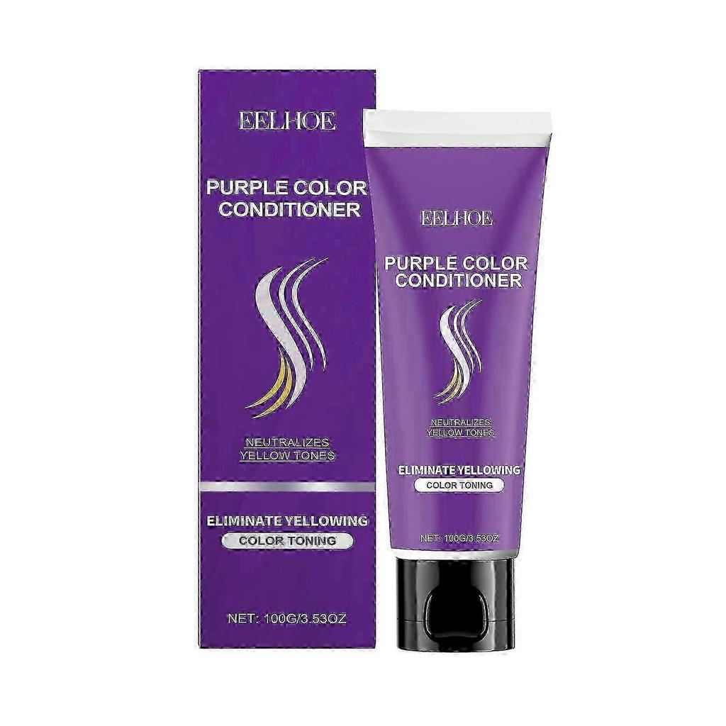 Nourishing Purple Conditioner - Long Lasting Hair Care for Soft Shine & Color Repair, 100g New Arrival S06