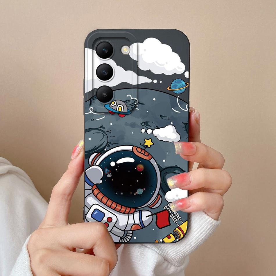 For Vivo V30 Lite V30E V30SE Phone Case Cool Bear Full Coverage Anti Drop Bumper For Vivo V30Lite V30 SE Liquid Silicone Fundas