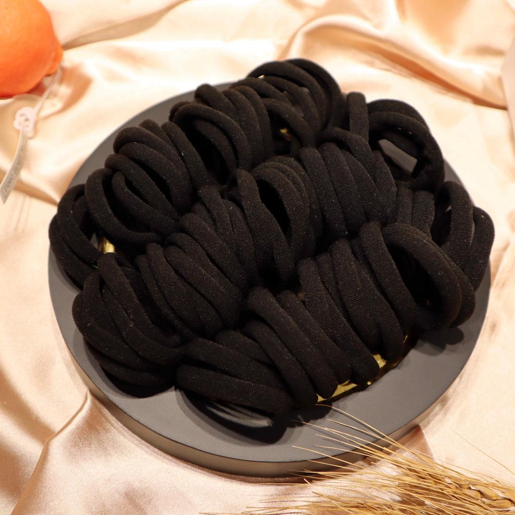 Yanrong 50 шт. однотонные бесшовные эластичные резинки для волос для женщин высокоэластичная резинка держатель для хвоста аксессуары для волос для девочек