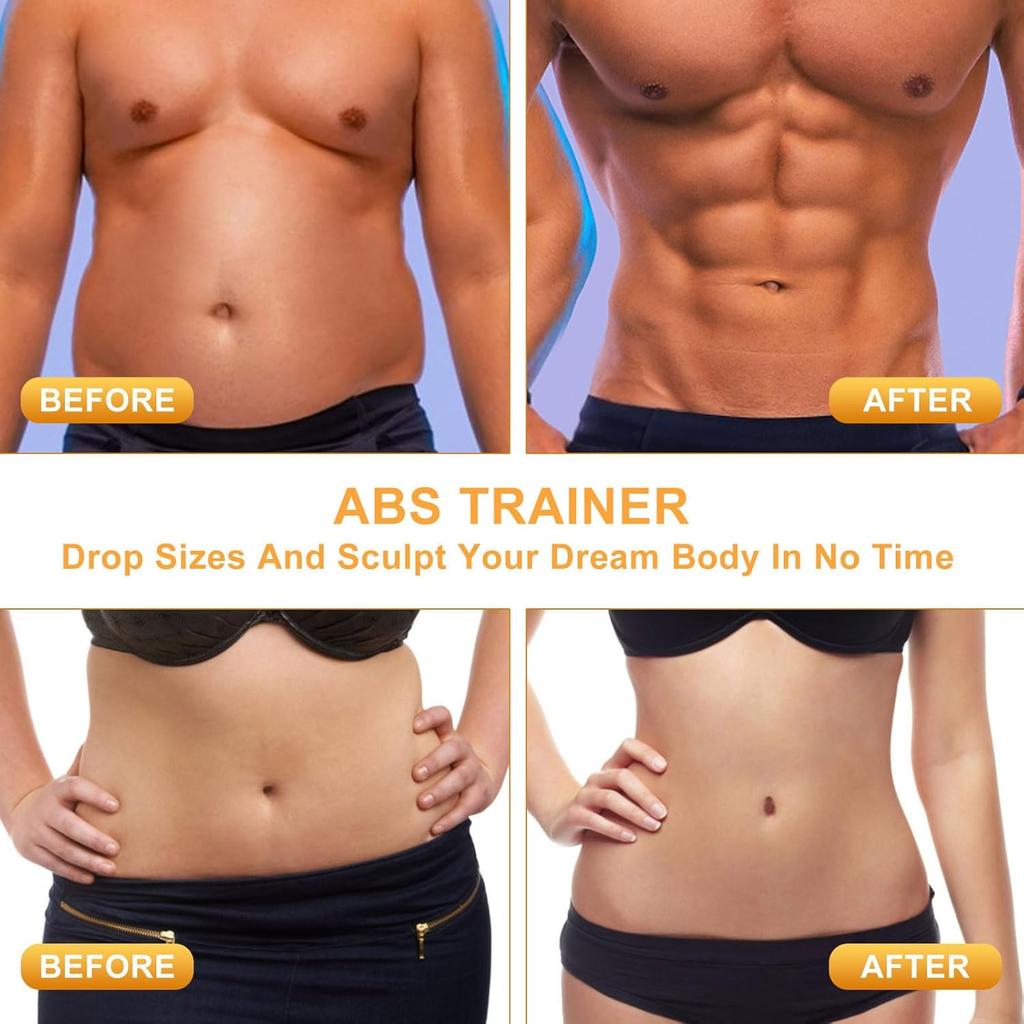 Abdominal Toning Belt EMS Muscle Stimulator Abs Trainer Abdominal Muscle USB Charge Shaping Slimming Lose Weight For Arm Thigh