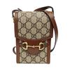 [Pre-Owned] Horsebit 1955 Logo Canvas And Leather Phone Bag - Excellent #1271PAL