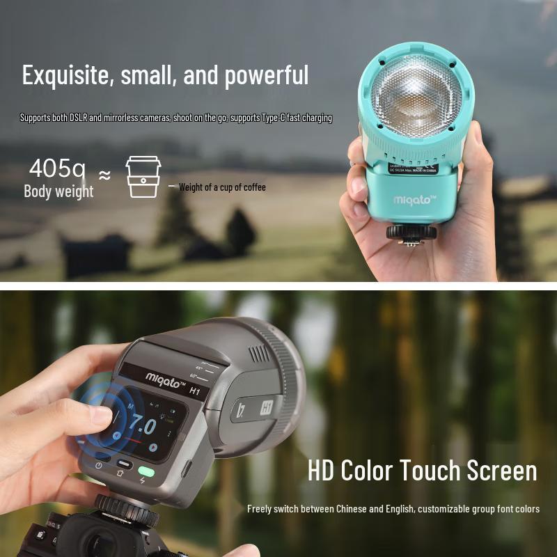 JINBEI H1 TTL Вспышка для камеры с софтбоксом
