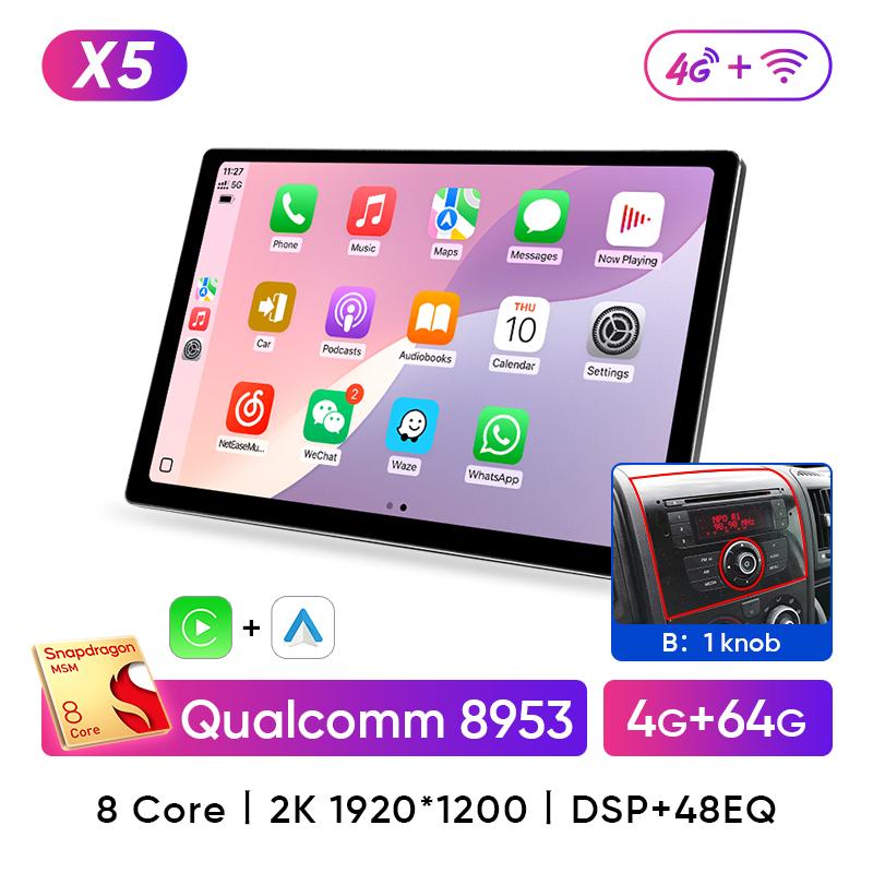 Ainavi 13.1" автомобильное радио для Fiat Ducato Citroen Jumper Peugeot Boxer Dodge Ram 2500 Wireless Carplay Android Auto Car Multimedia