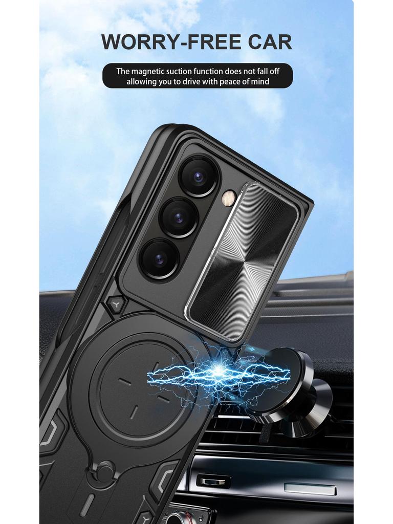Магнитный чехол Samsung Fold7 с подставкой для Fold5/6 Защитная крышка