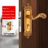Modern Door Lever Handle With Lock, Keyed Entry, for Interior Doors, Polished Stainless Steel Finish Privacy Door Knob Lock Set