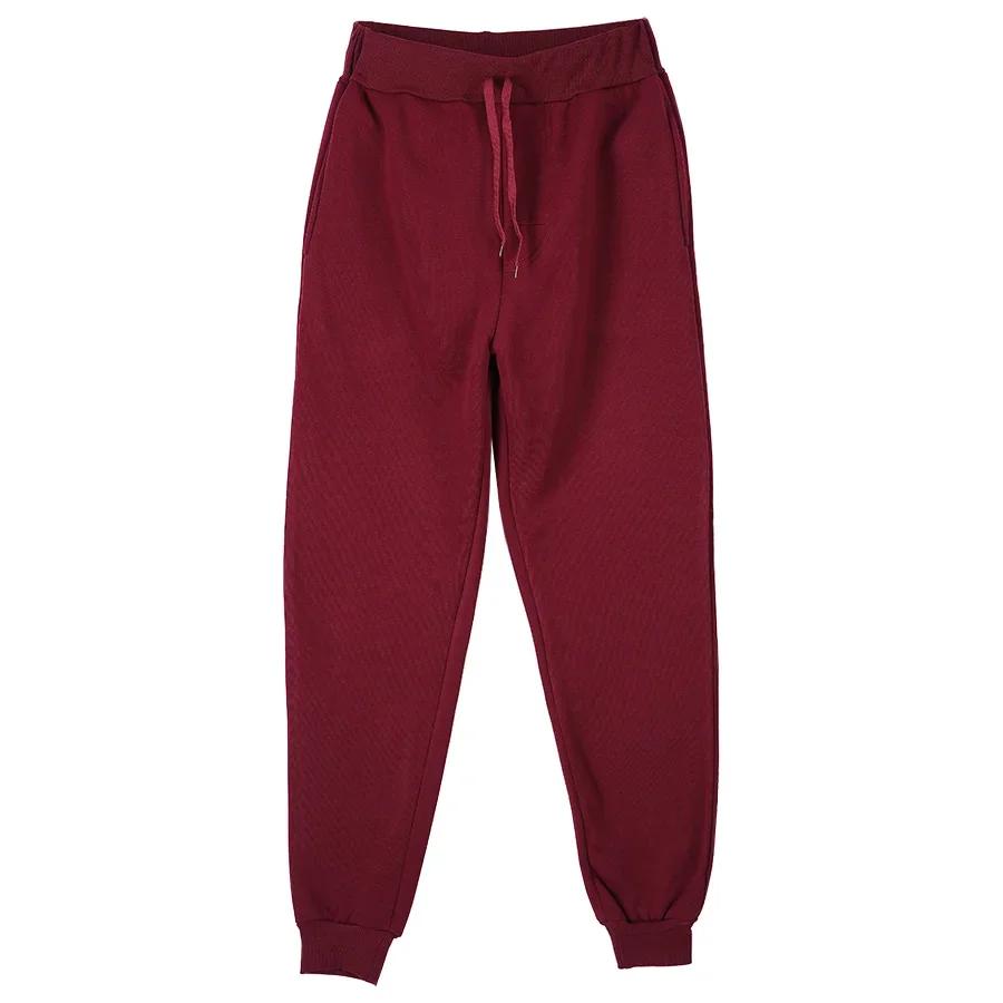 Однотонные женские брюки с карманами, длинные, осенне-зимние, женские повседневные спортивные брюки, свободные брюки, уличная одежда