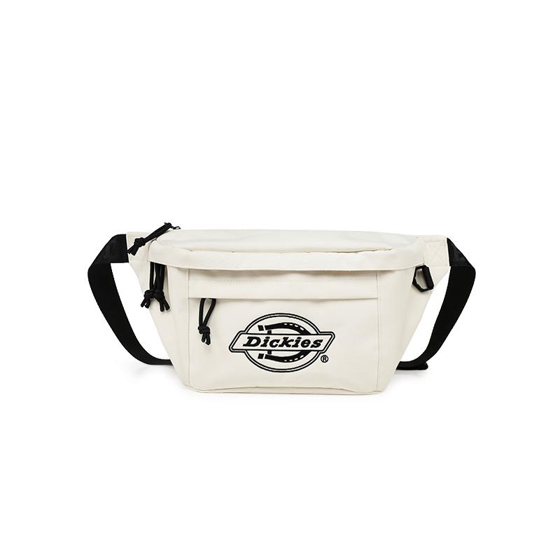 Dickies Polyester Sling Bag, Fanny Pack, Crossbody Bag, Shoulder Bag Unisex Ecru/Lake Aqua Blue DK-W063