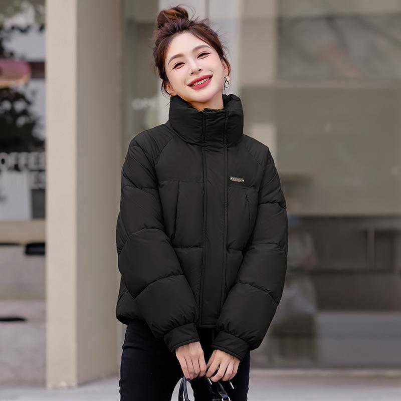 Down cotton clothes women's short winter new loose casual stand-up collar thick bread clothes jacket tide