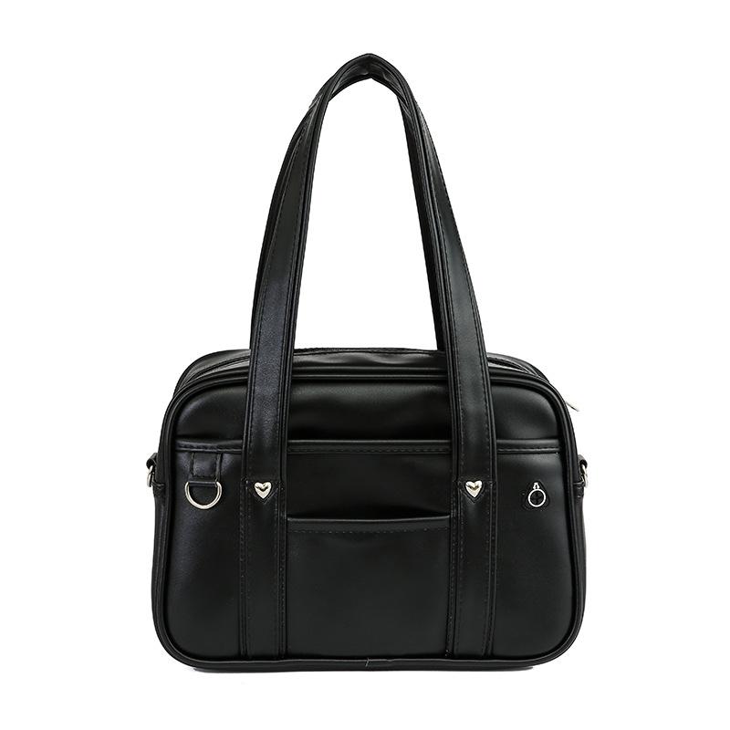 Японский двухмерный студенческий рюкзак JK с персиковым сердцем, водонепроницаемый из ПУ, и сумка через плечо