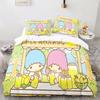 Комплект постельного белья Sanrio Little Twin Stars: одеяло, пододеяльник, наволочка, 2-3 предмета, детский и взрослый размер.