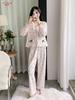 Autumn and winter island fleece pajamas, girly sweet polka dot cardigan, loungewear set, double-sided fleece thickened pajamas, pure and alluring