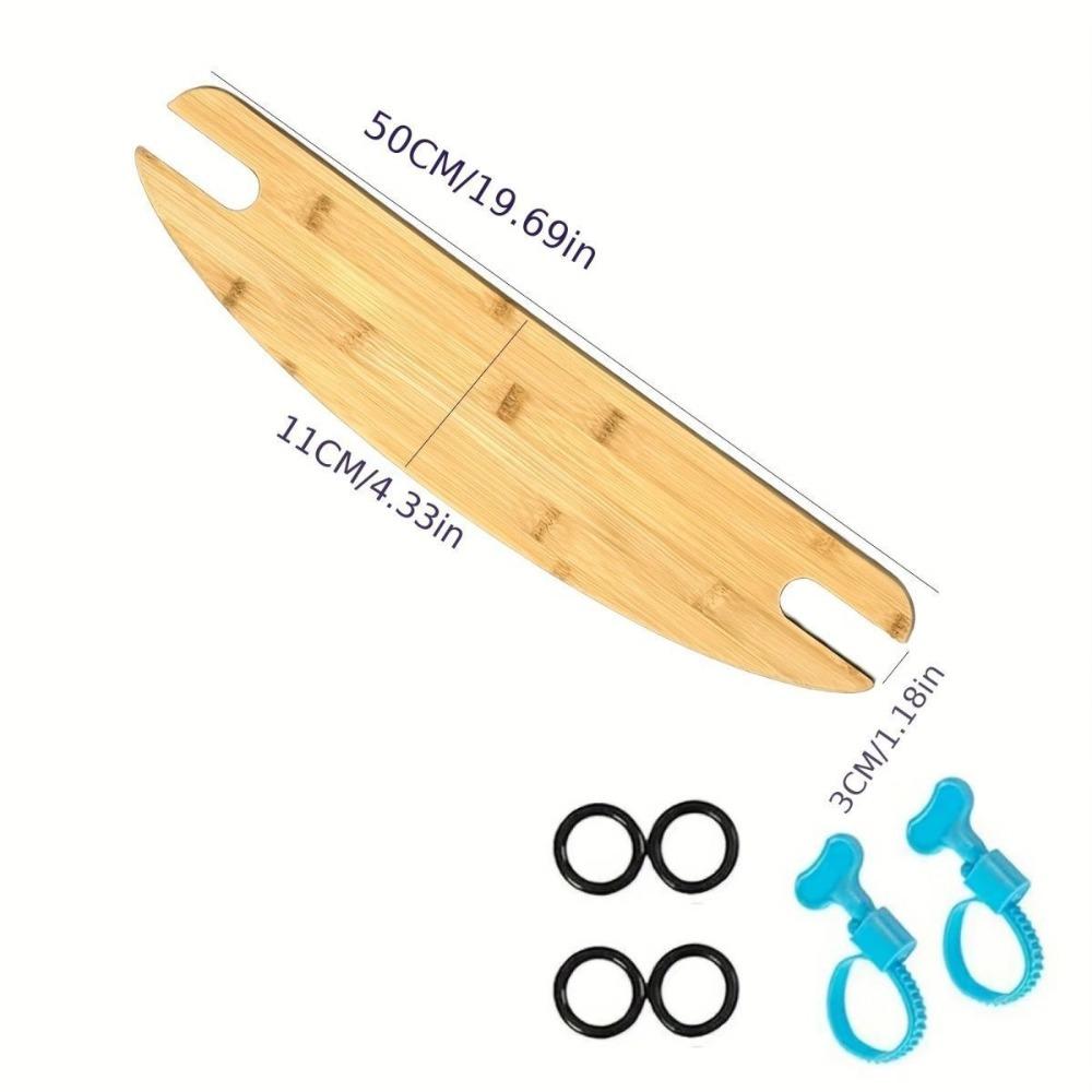 50cm Adjustable HighChair Foot Rest Natural Bamboo Wooden Toddler Chair Footrest Baby High Chair