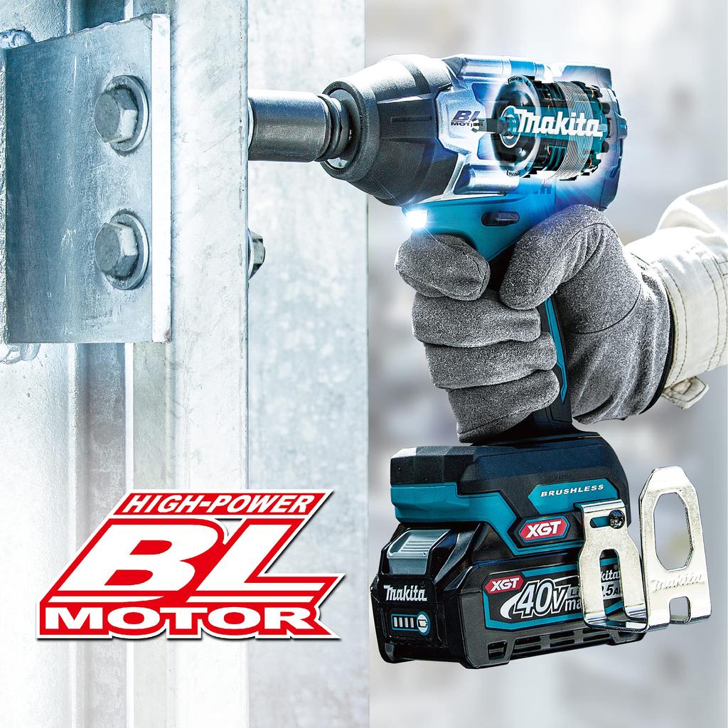 Makita Rechargeable Impact Wrench 2 Case Included TW007GRDX 40Vmax2.5Ah Batteries, Charger,