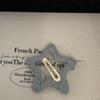 Baby Blue Star Hair Clip for Women: Five-Pointed, New Style, Side Clip, BB Clip, Headwear, Elegant Design