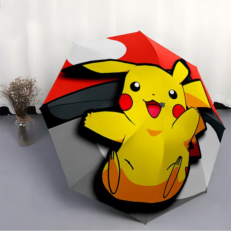 1 шт. Ветрозащитный автоматический зонт Pokémon, легкий, для женщин/мужчин, идеальный рождественский подарок 0811240