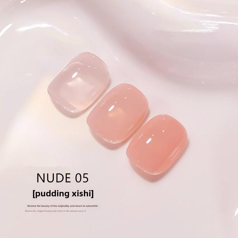 Набор лаков для ногтей Nail Art Nude, популярный цвет, белый прозрачный желеобразный клей для ногтей для маникюрного салона