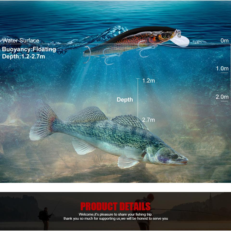 Приманка Yinmin с промышленным принтом, рыболовные снасти 12 см/14 г с подарочными аксессуарами DW420