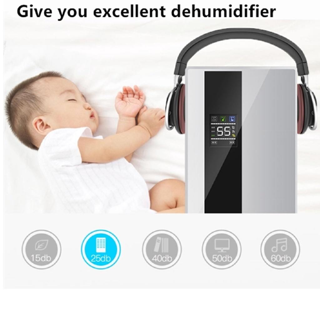 Осушитель воздуха для дома, поглотитель влаги, сушилка для подвала, бесшумный светодиодный Smart Touch, пульт дистанционного управления, синхронизация, внешняя водопроводная труба