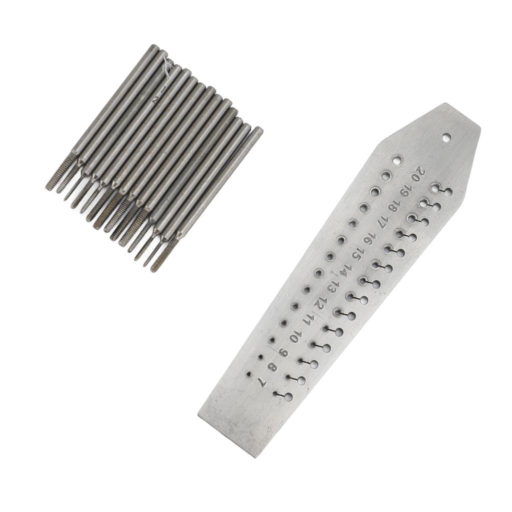 Ювелиры Часовщики Метчик и Плашка 28 Отверстий 14 Разных Размеров Нержавеющая Сталь Часы Мини Микро Ремонтный Инструмент