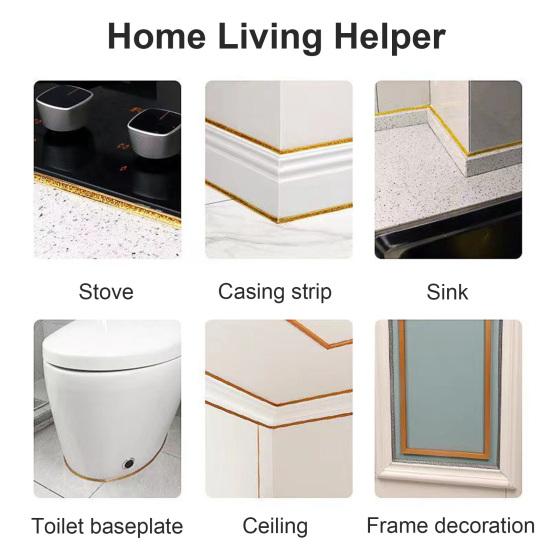 1 рулон 300 см лента для зазоров керамической плитки водонепроницаемая самоклеящаяся герметизирующая лента ванна душ раковина туалет кухня кромка стены отслаивающаяся лента для герметизации