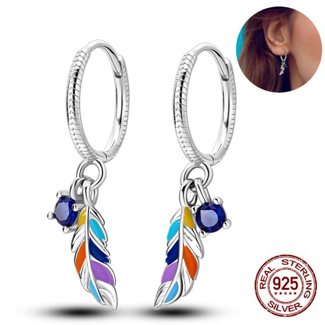 Настоящие 100% стерлингового серебра 925 пробы, цветы, сверкающие серьги-бабочки для женщин, модный бутик ювелирных изделий, вечерние, свадебный подарок, новинка 2023 года