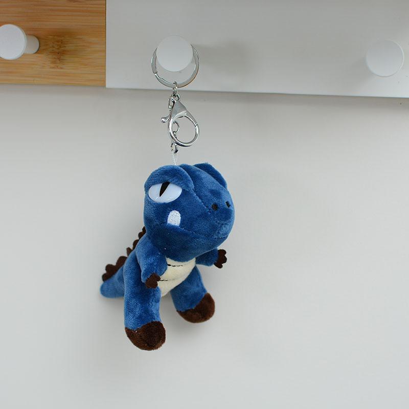 Плюшевый брелок Динозавр Рекс с вышивкой для украшения сумки и подарков