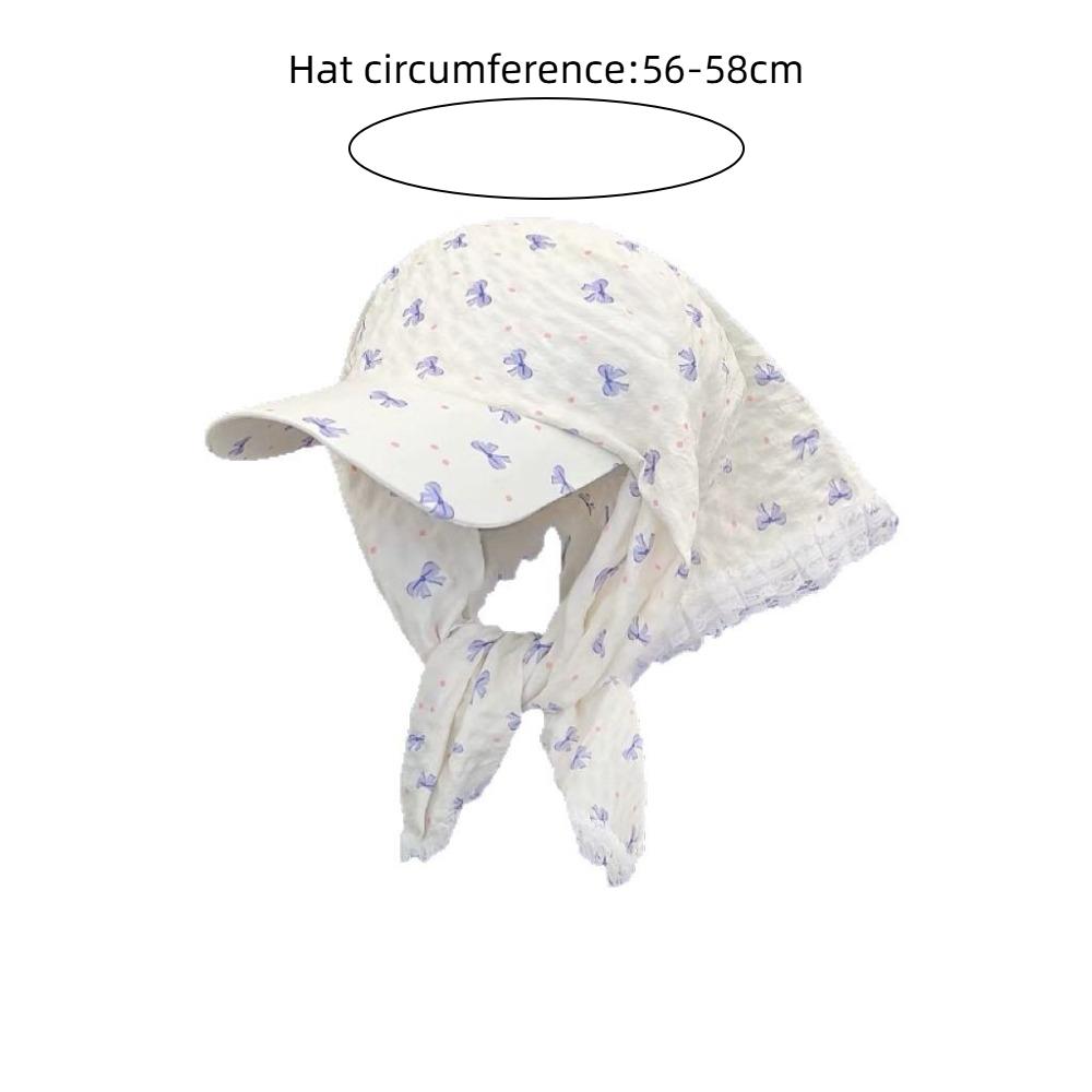 French Pastoral Style Headscarf Caps Sweet Lace Baseball Cap Fashion Sun Hats Summer