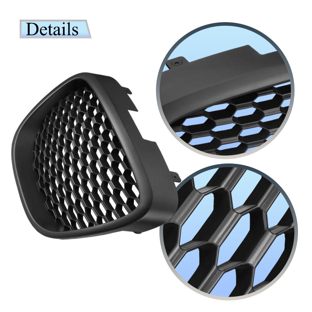 JZVL4 Honeycomb Front Bumper Grill for Seat Leon MK2 1P1 Altea XL Toledo Mk3 2006-2009 Honeycomb Grille Mesh Badgeless Grille